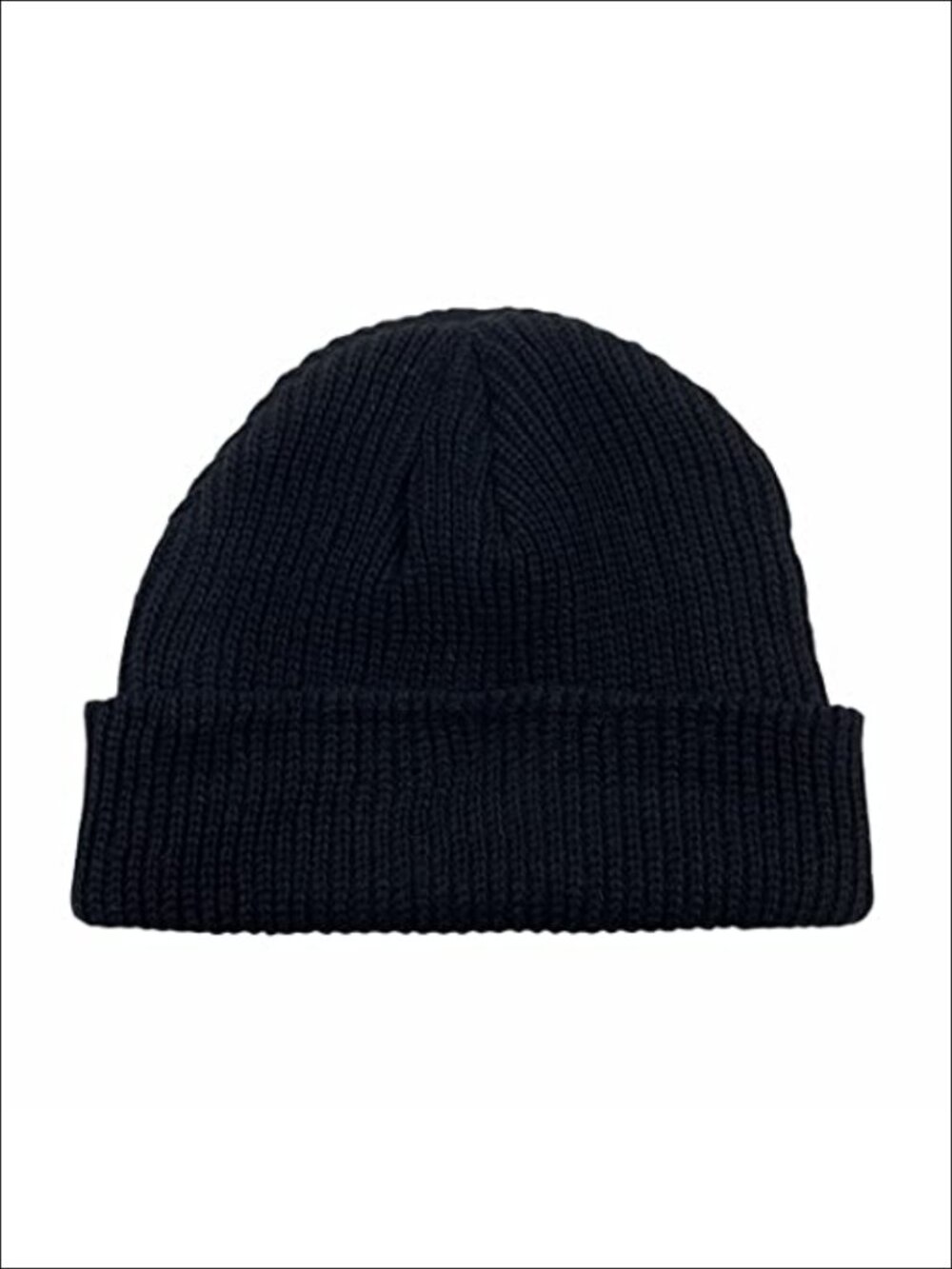 100% Acrylic Mini Fisherman Beanie Cuffed Short Knit Hat